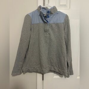 Crown & Ivy Gray and Blue Pullover Jacket